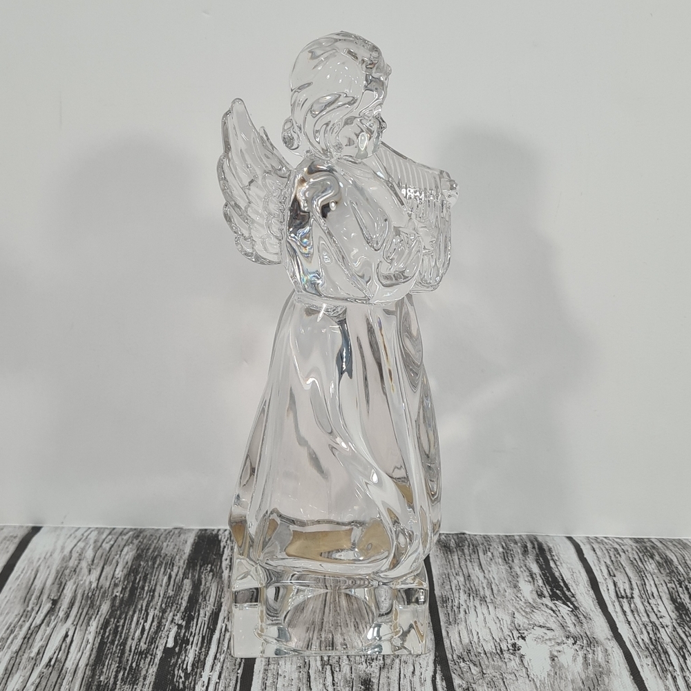 Mikasa Herald Collection Angelic Harp Figurine Crystal Christmas Angel Germany - Picture 3 of 8